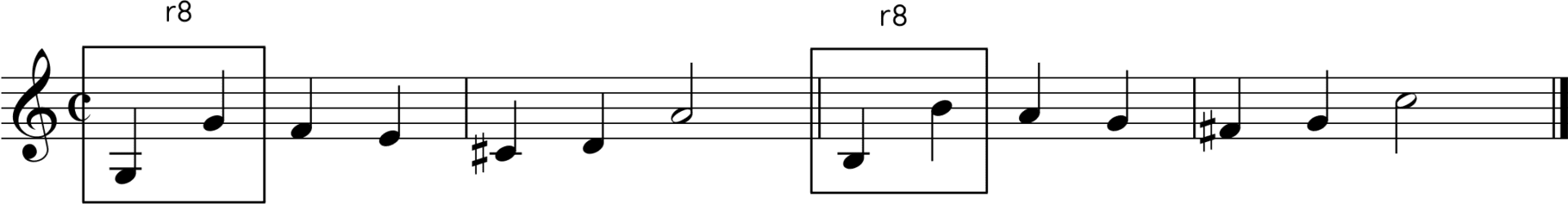 De to første tonene i sangen When you wish upon a star danner en ren oktav.