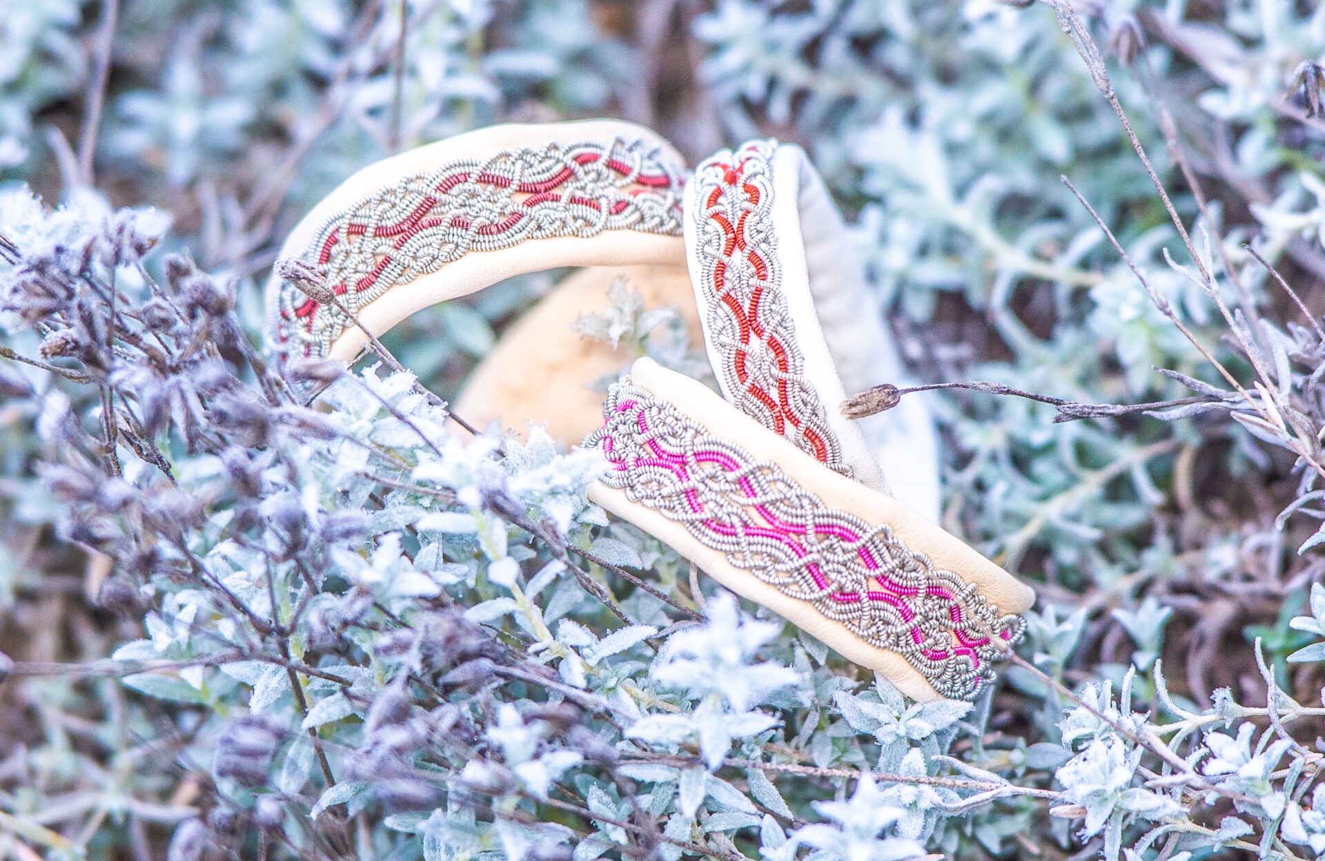 Sami tin wired bracelet - beautiful handcrafted accessories